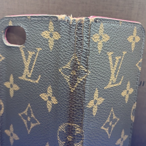 💜 Louis Vuitton monogram iPhone case pink interior 3/5 - Picture 5 of 14